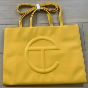 Telfar Bright Yellow Medium Tote Bag